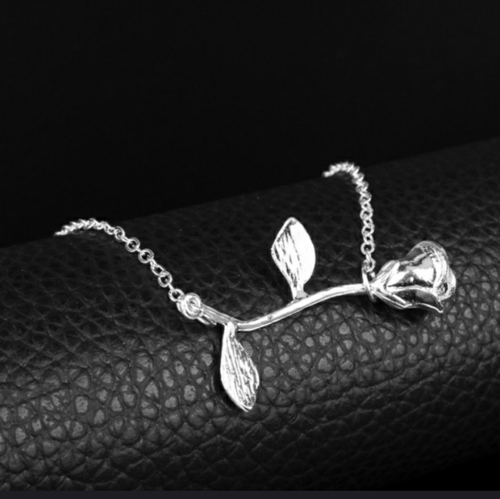 Silver Rose Bracelet